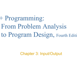 C++ programming from problem analysis to program design pdf