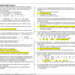 Ati rn community health 2019 proctored exam version 1