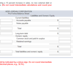 Consider the following income statement for the heir jordan corporation